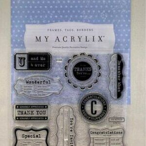 Close To My Heart Acrylic Stamps - Frames, Tags and Borders